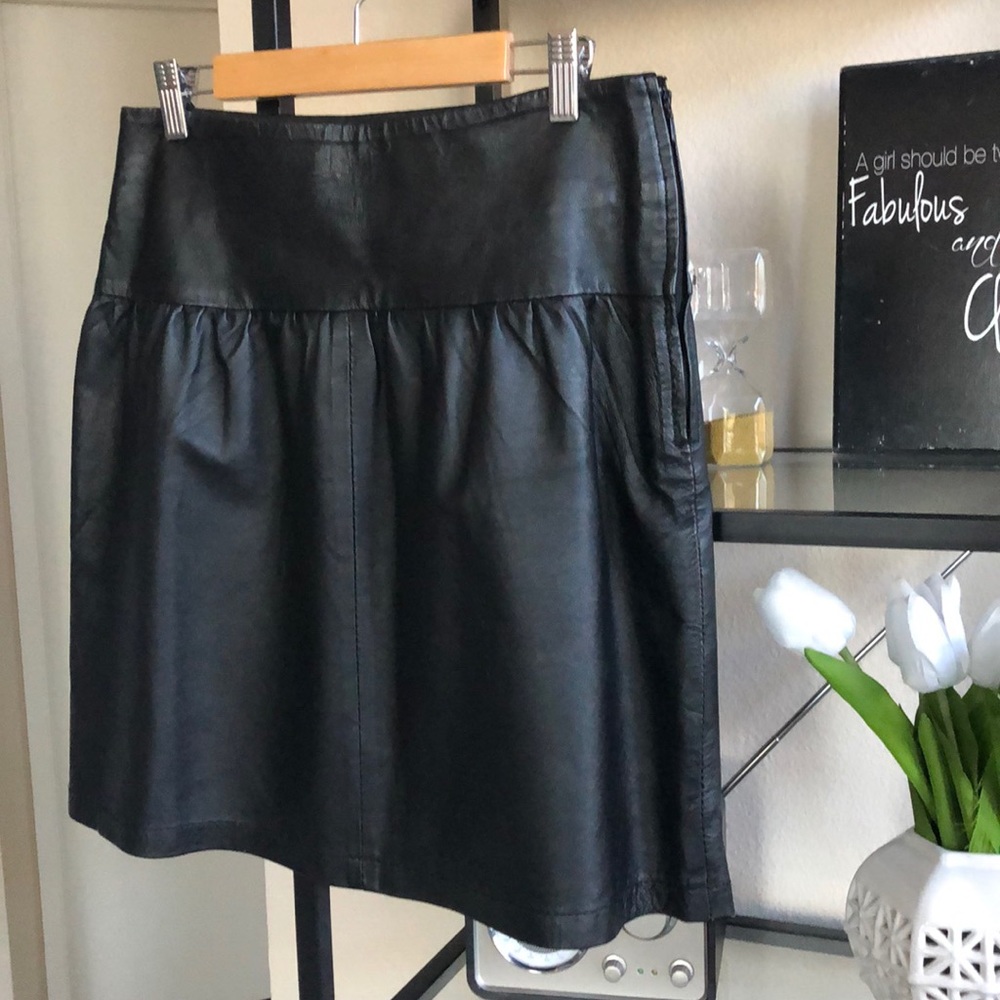 Mini Leather Skirt